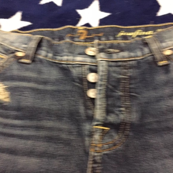 7 for All Mankind Josefina Skinny Boyfriend Sz 26 - Picture 2 of 8